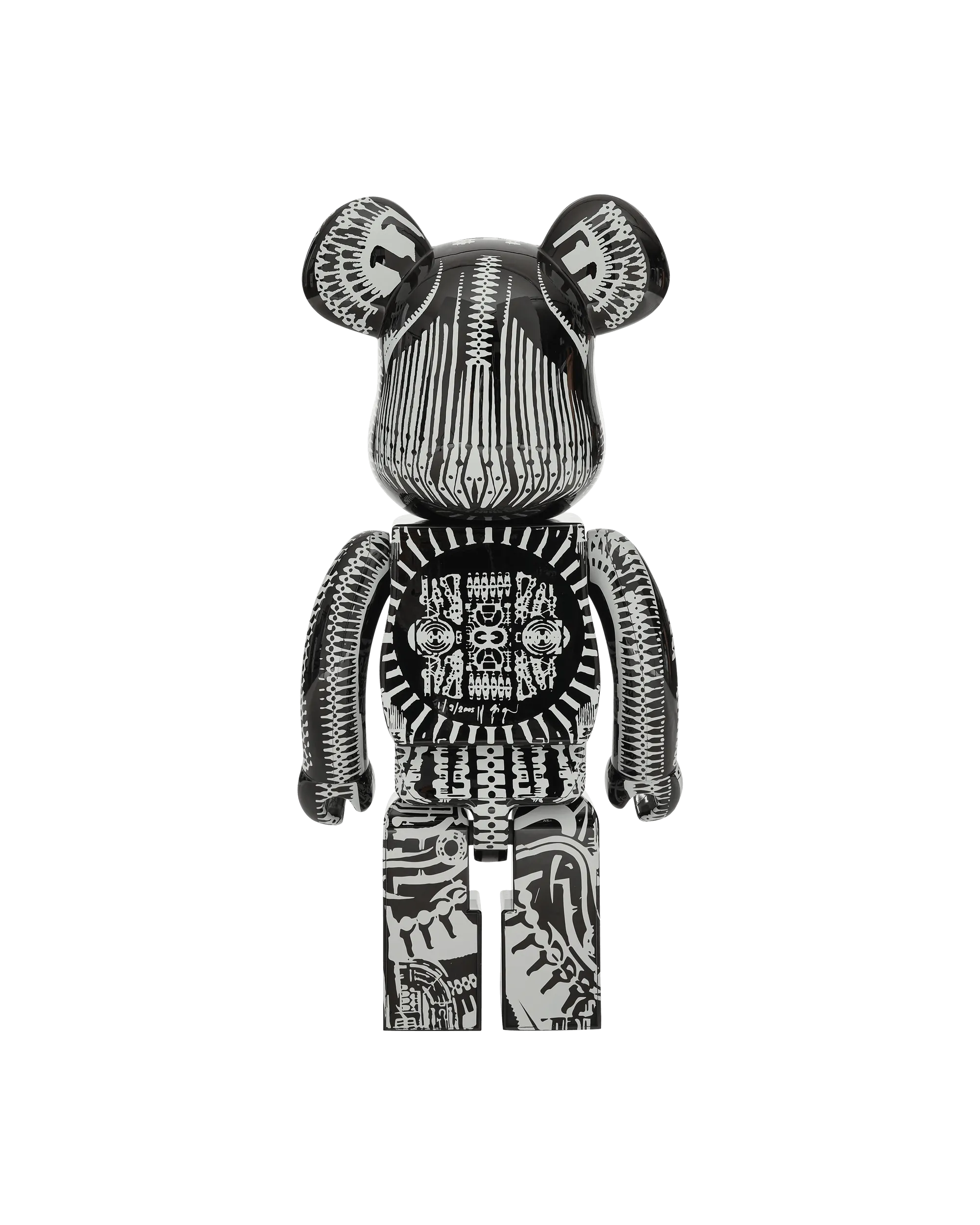 1000% H.R. Giger Chrome Version Be@rbrick Black