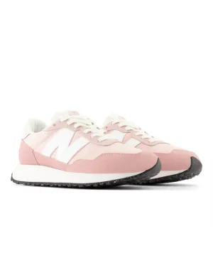 237v1 Women's Retro Sneaker - Pink Sand with White