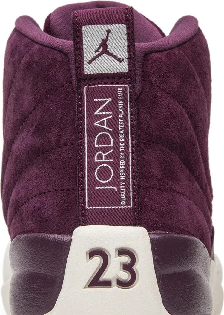 Air Jordan 12 Retro Bordeaux Sneakers, Red