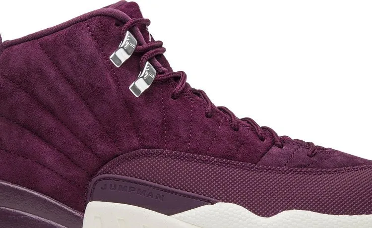 Air Jordan 12 Retro Bordeaux Sneakers, Red