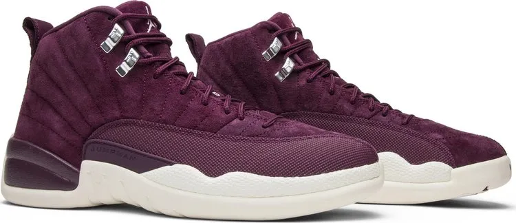 Air Jordan 12 Retro Bordeaux Sneakers, Red