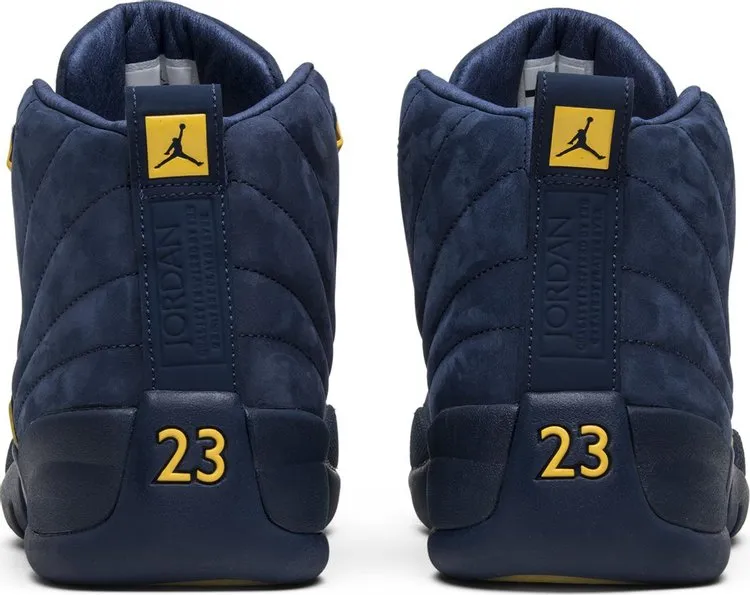 Air Jordan 12 Retro Michigan Sneakers, Blue