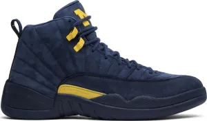 Air Jordan 12 Retro Michigan Sneakers, Blue