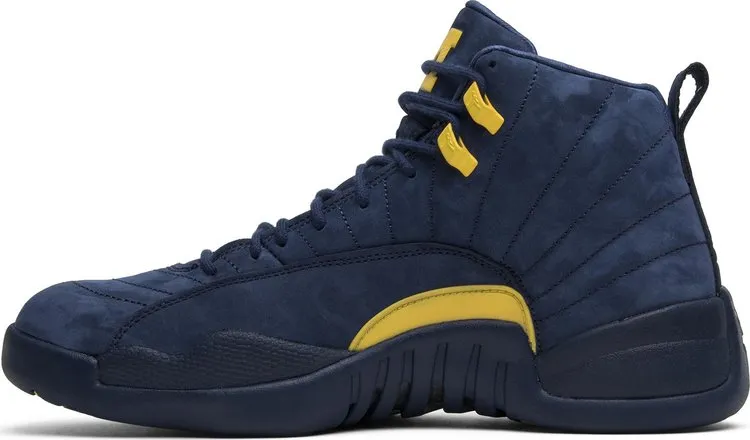 Air Jordan 12 Retro Michigan Sneakers, Blue