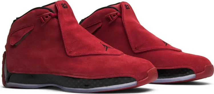 Air Jordan 18 Retro Toro Sneakers, Red