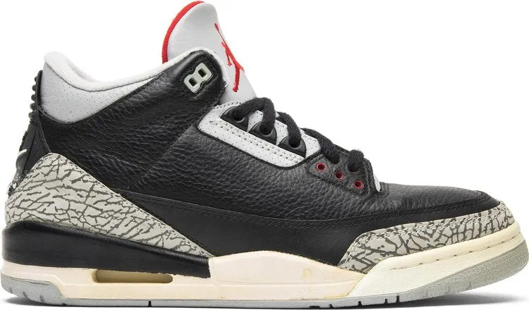 Air Jordan 3 Retro Black Cement 1994 sneakers, black