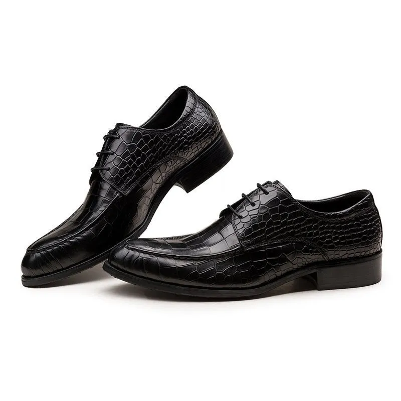 AlliLux Cow Leather Derby Dress Shoes