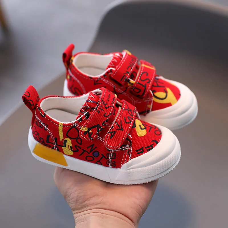 Baby Shoes Female 0-2 Years Old 1 Kids Canvas Shoes Boys Sneakers