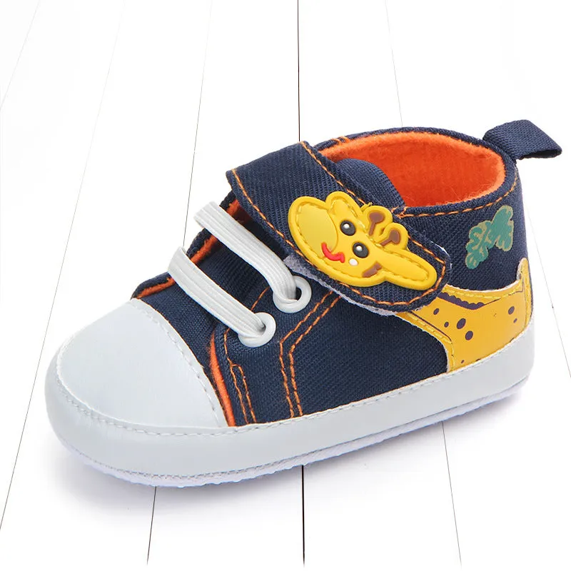 Baby shoes with giraffe pattern Small non-slip toddler shoes