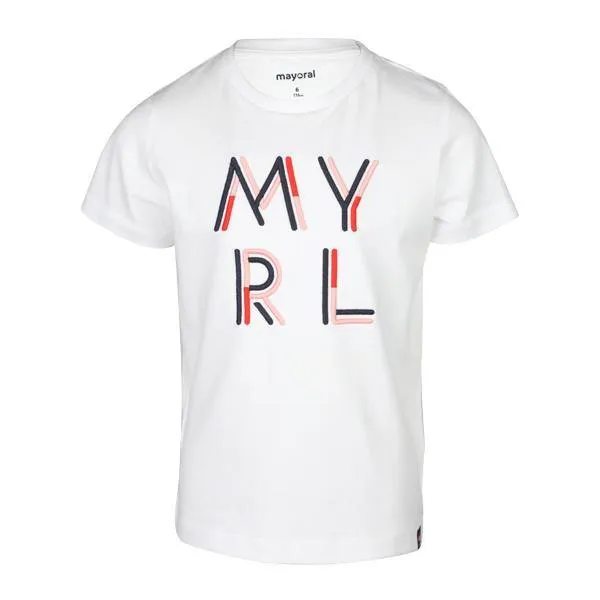 BOYS SHORT SLEEVE STANDARD T-SHIRT - WHITE