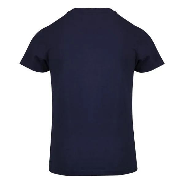 BOYS 'TEAMWORK' PRINT SHORT SLEEVE T-SHIRT - NAVY BLUE