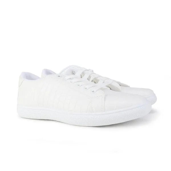 BOYS WHITE LEATHER SNEAKERS