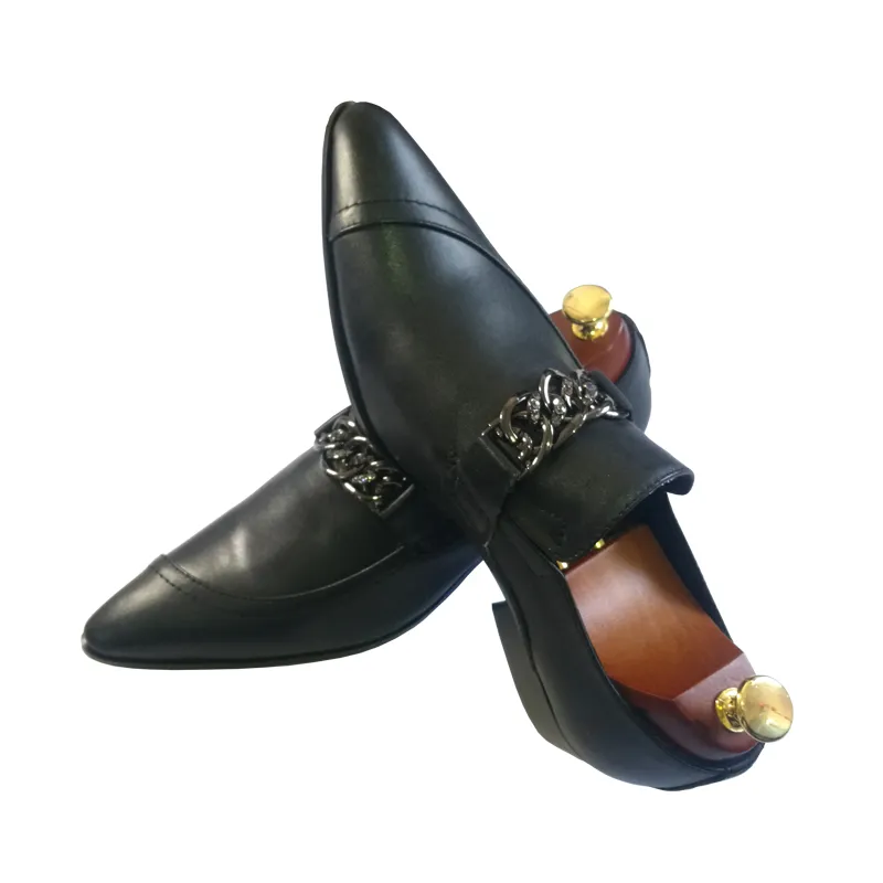 Business Elegant Pointed Toe Leather Men Shoes