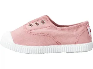 Cienta Toddler To Youth Girls Rose Canvas Laceless Sneakers