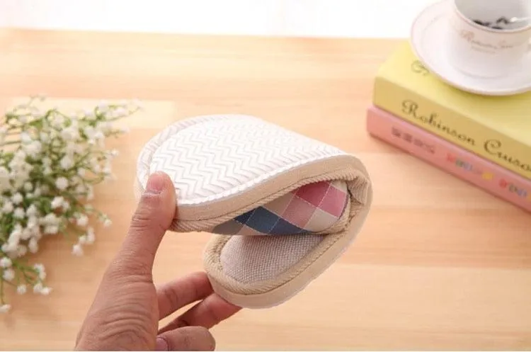 Comfortable Flat Shoes Linen Linen Slippers