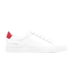 Common Projects Retro Low 'White Red' Sneakers, White