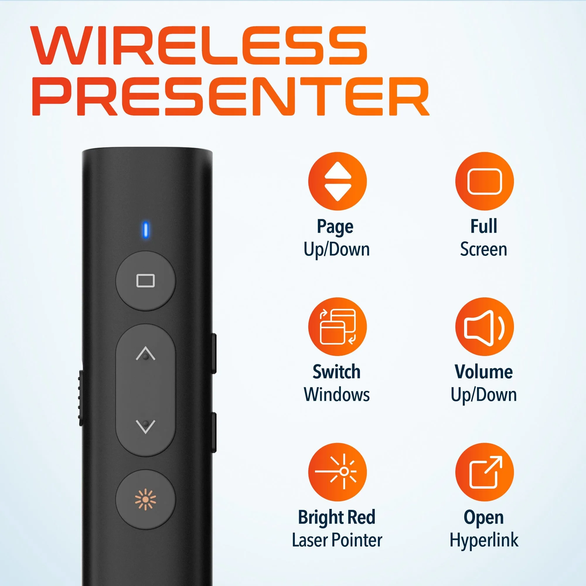 Delton LP21 Wireless Laser Pointer Presenter Remote Presentation Clicker