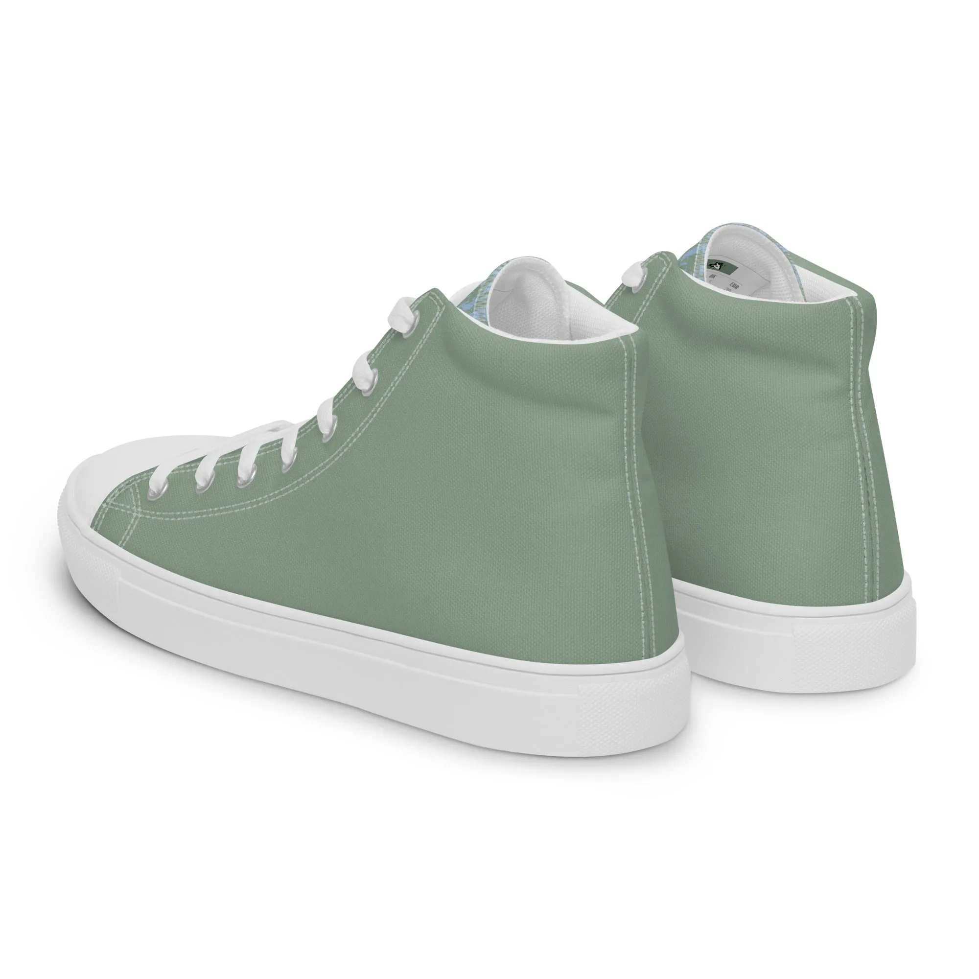 Descendants of the Island Olive Men’s high top canvas shoes