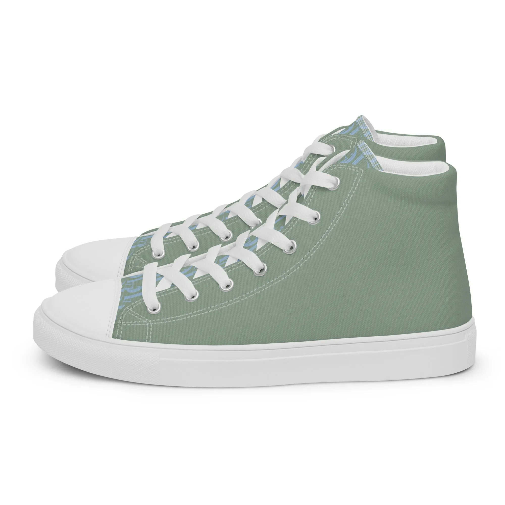 Descendants of the Island Olive Women’s high top canvas shoes