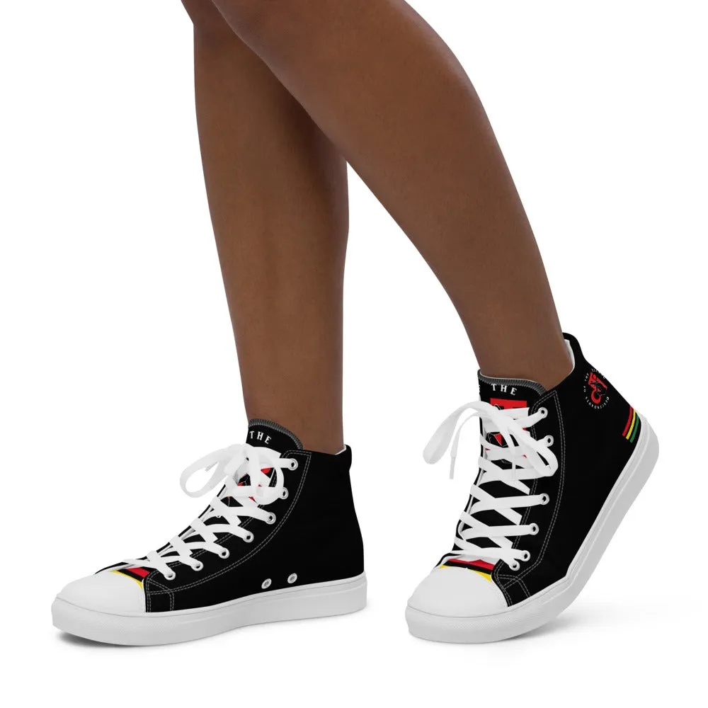 Descendants of The Island Rasta Women’s high top canvas shoes