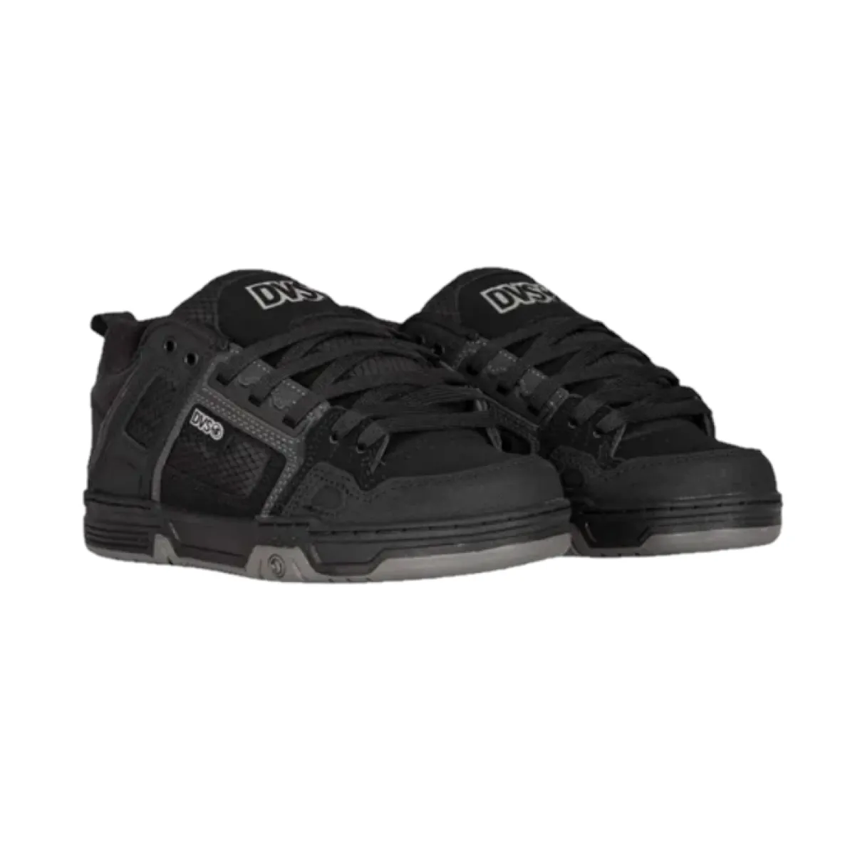 DVS F0000029985 COMANCHE MN'S (Medium) Black/Charcoal Leather & Nubuck Skate Shoes