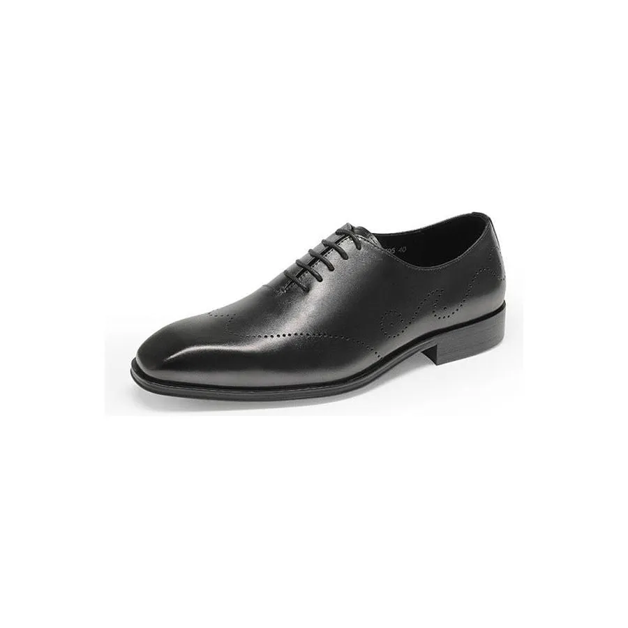 ExoticLux Genuine Leather Pointed Toe Brogue Shoes