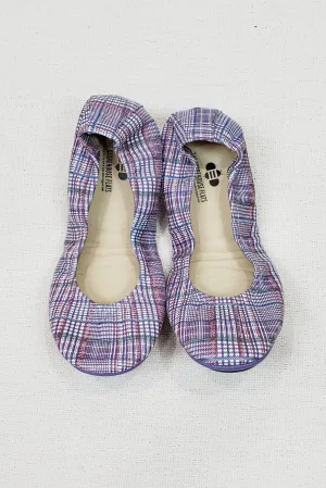 FINAL SALE -  Purposely Plaid Limited Edition Leather Storehouse Flats - Size 9