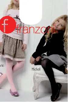 Franzoni Girls Michel Jacquard Small Diamond Opaque Tights