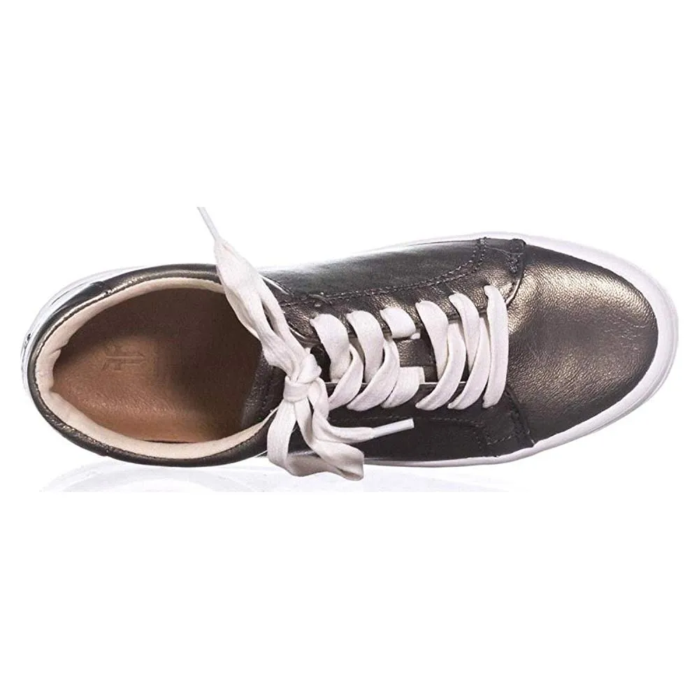 FRYE Kerry Low Lace-Up Sneakers, Pewter (Women)