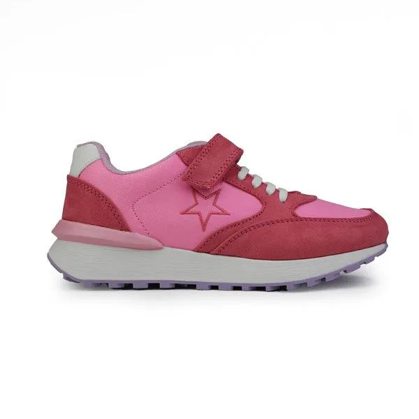 FUSCHIA LACE-UP GIRLS SNEAKERS