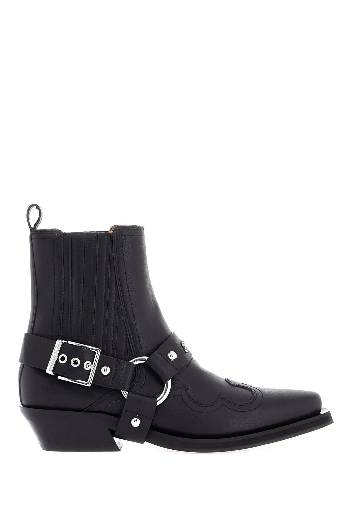 Ganni western chelsea ankle boots