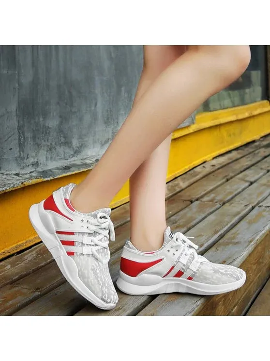 Gorgeous Breathable Colour Block Mesh Athletic Shoes