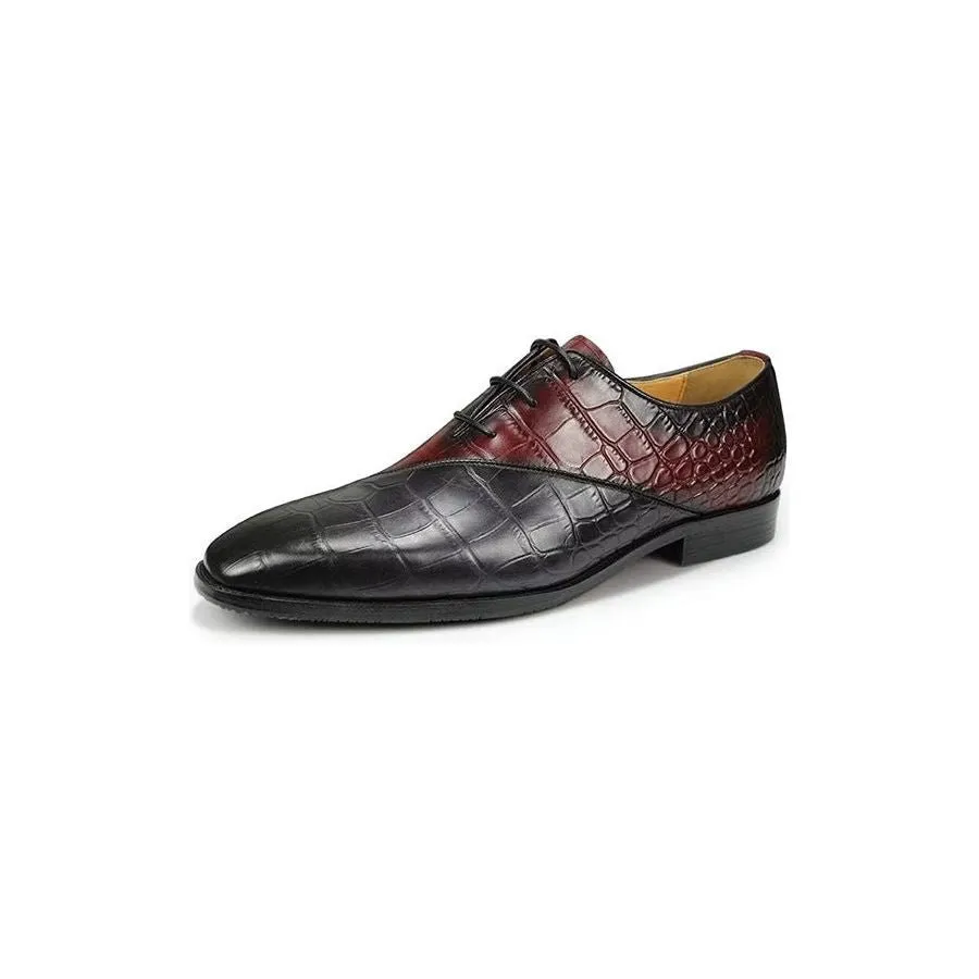 GroomLux Classy Brogue Leather Wedding Shoes