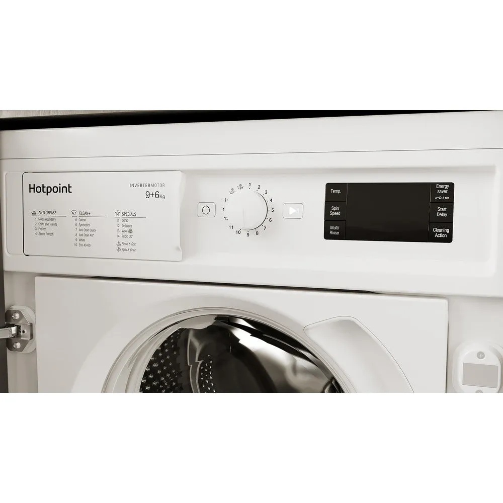 Hotpoint BIWDHG961485 Integrated Washer Dryer With 1400 Spin White