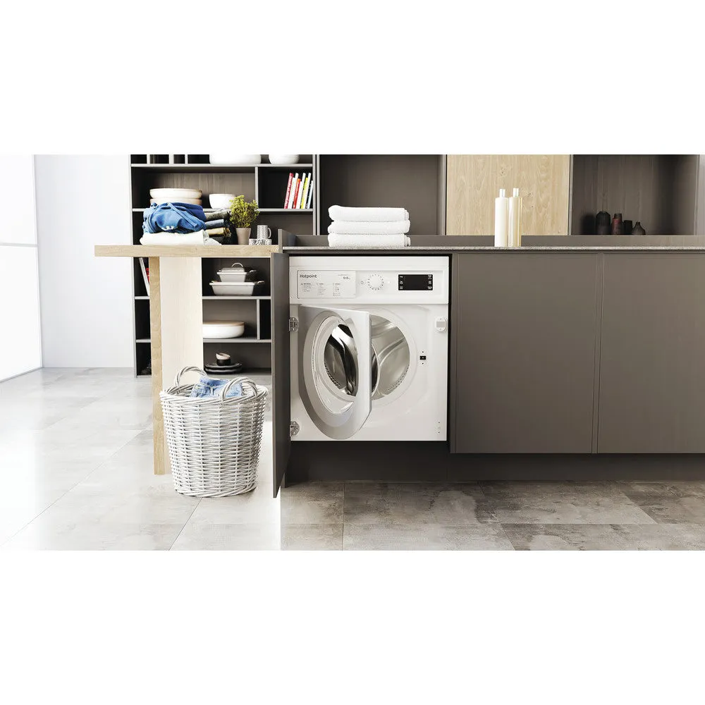 Hotpoint BIWDHG961485 Integrated Washer Dryer With 1400 Spin White