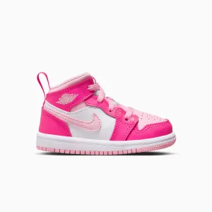 Kid's Jordan 1 Mid "Fierce Pink" Toddlers