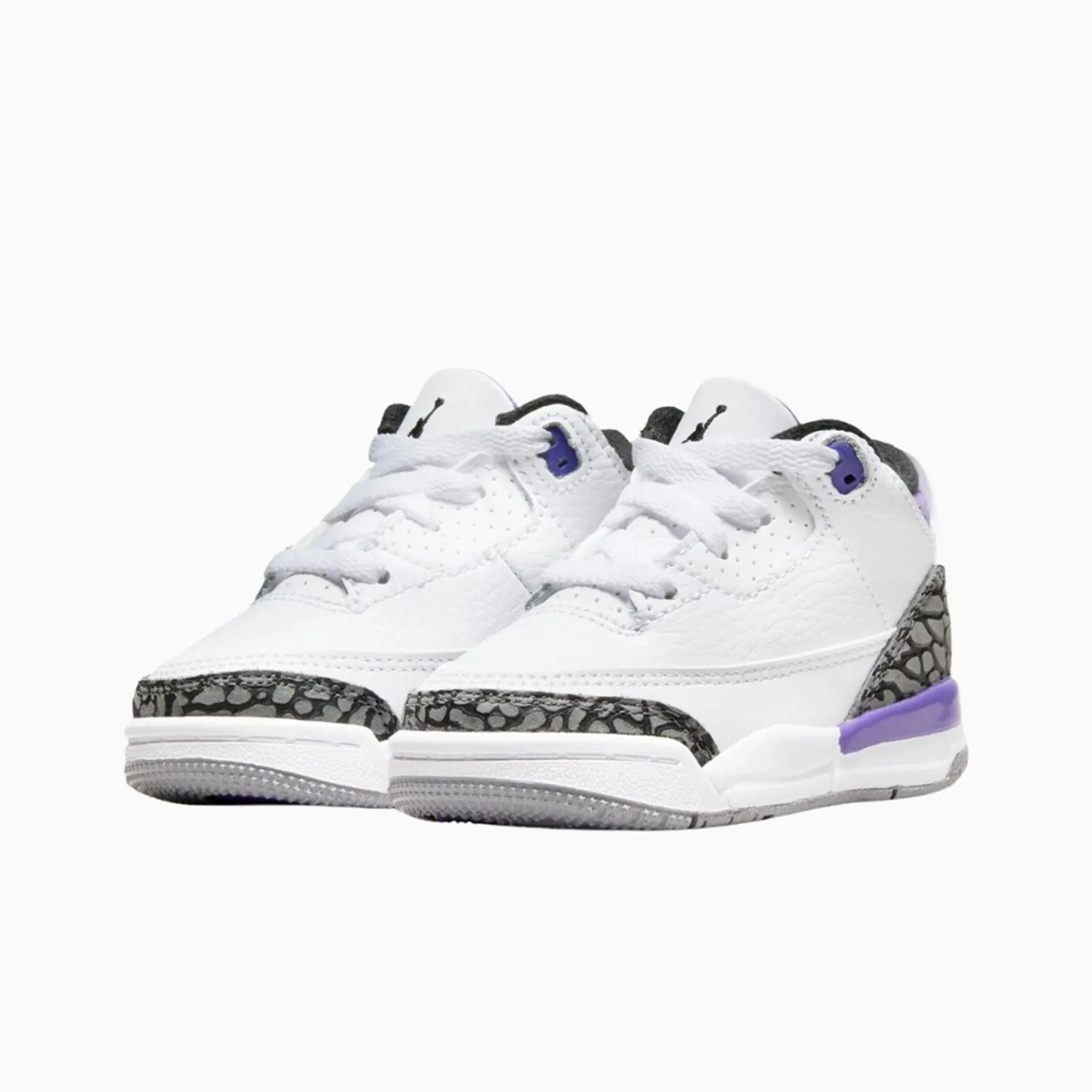 Kid's Jordan 3 Retro "Court Purple" Toddlers