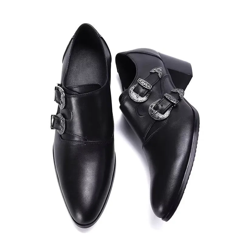 LuxeLeather Monkstrap Dress Shoes