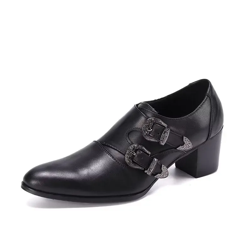 LuxeLeather Monkstrap Dress Shoes