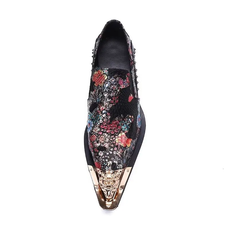 Luxury Exotic Leather Slip-on Smart Shoes