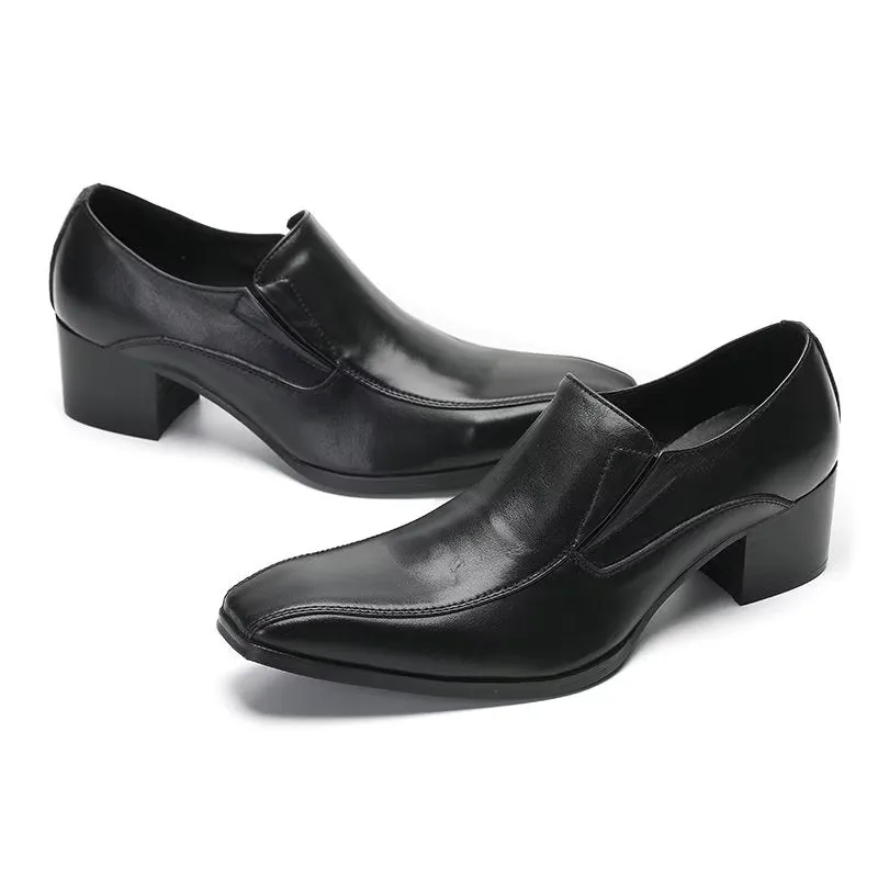 Modish CrocLeather Slip-on Dress Shoes