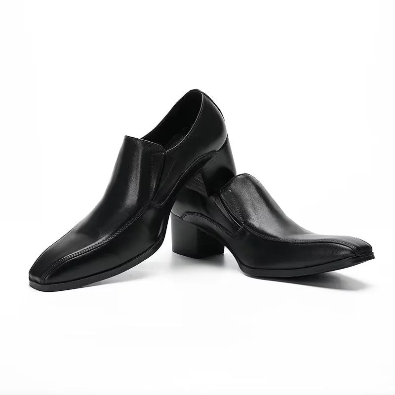 Modish CrocLeather Slip-on Dress Shoes