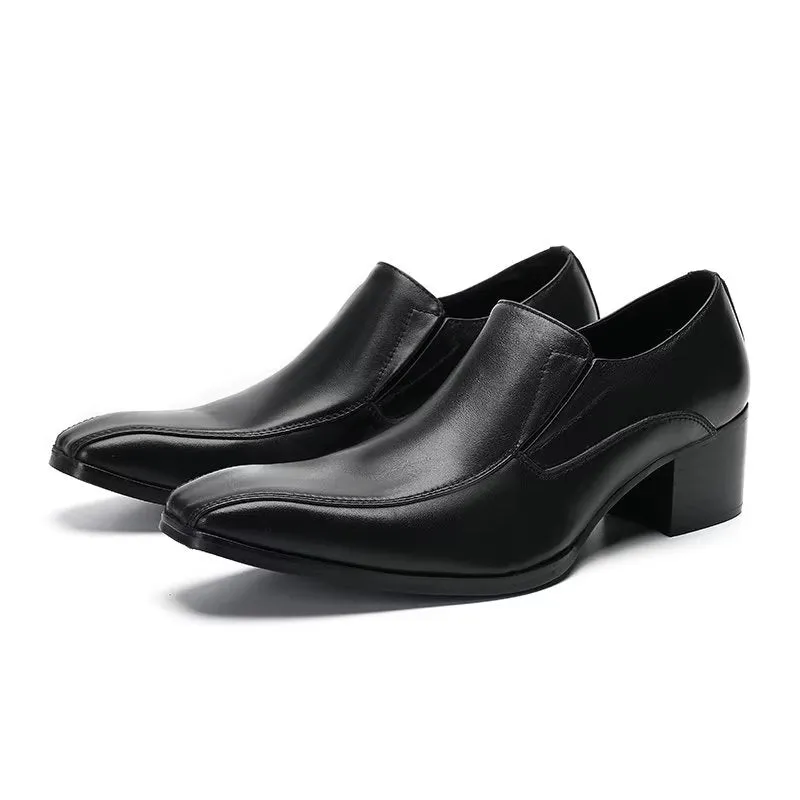 Modish CrocLeather Slip-on Dress Shoes