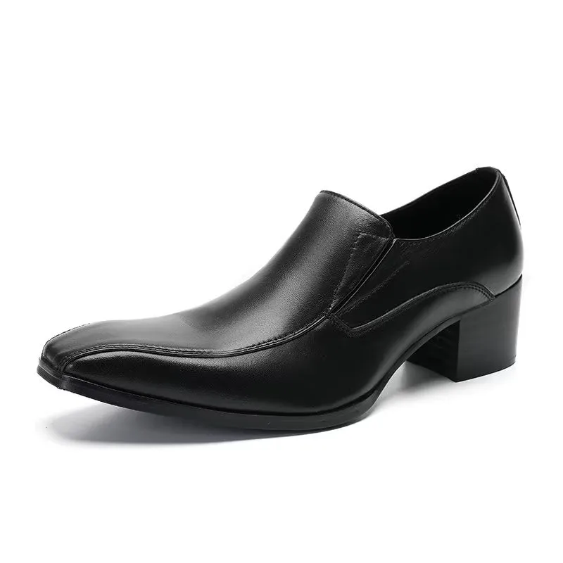 Modish CrocLeather Slip-on Dress Shoes