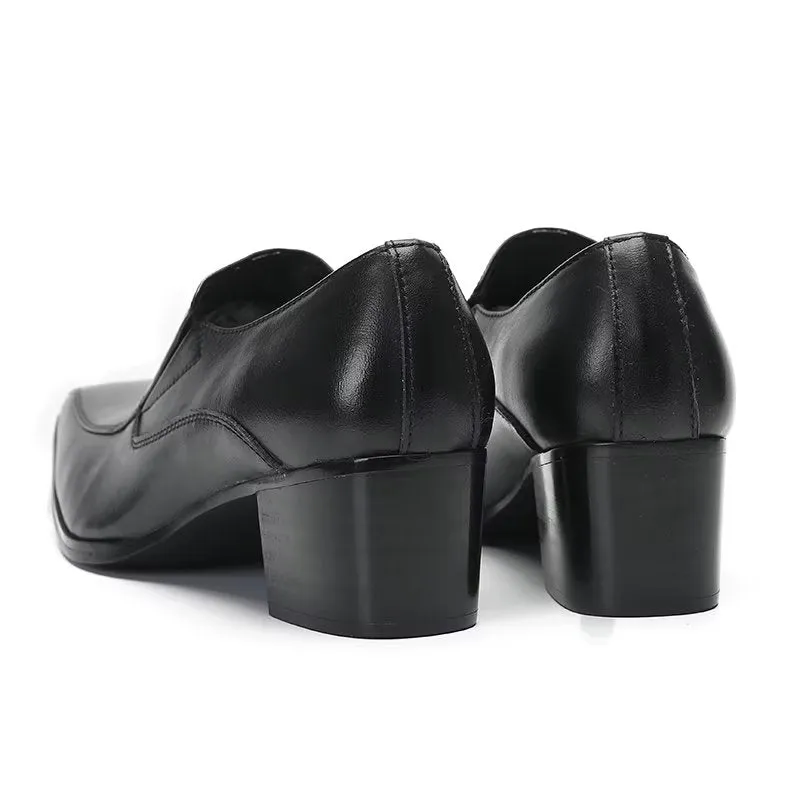 Modish CrocLeather Slip-on Dress Shoes