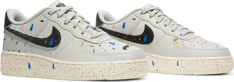 Nike Air Force 1 LV8 3 GS 'Paint Splatter - Light Bone', white