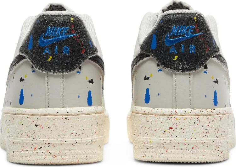 Nike Air Force 1 LV8 3 GS 'Paint Splatter - Light Bone', white