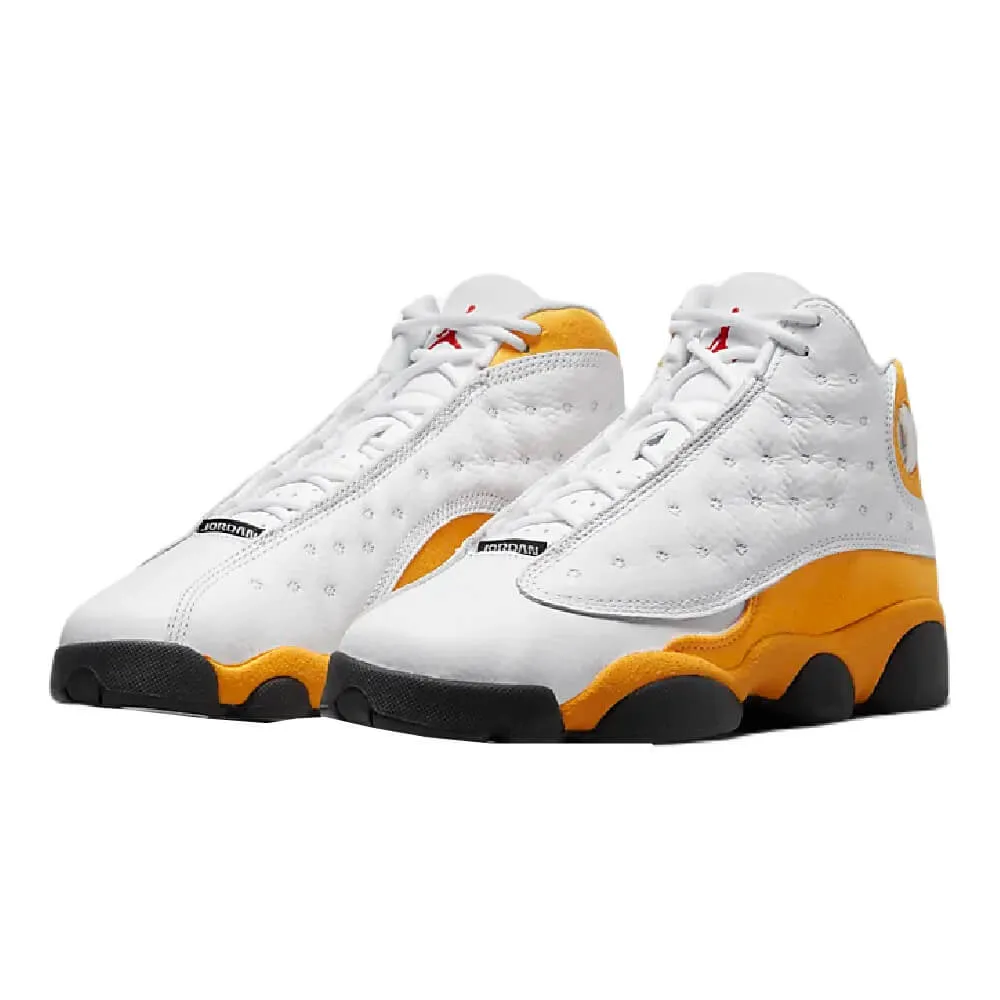 Nike Air Jordan 13 Retro Sneakers, White/Yellow