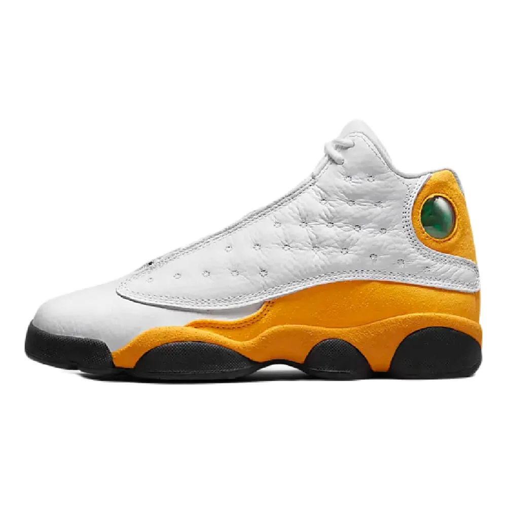 Nike Air Jordan 13 Retro Sneakers, White/Yellow