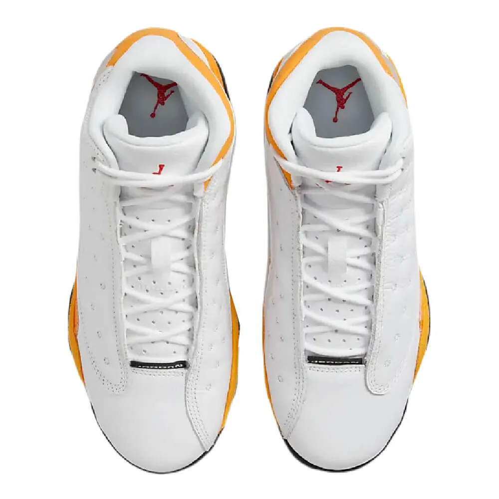 Nike Air Jordan 13 Retro Sneakers, White/Yellow